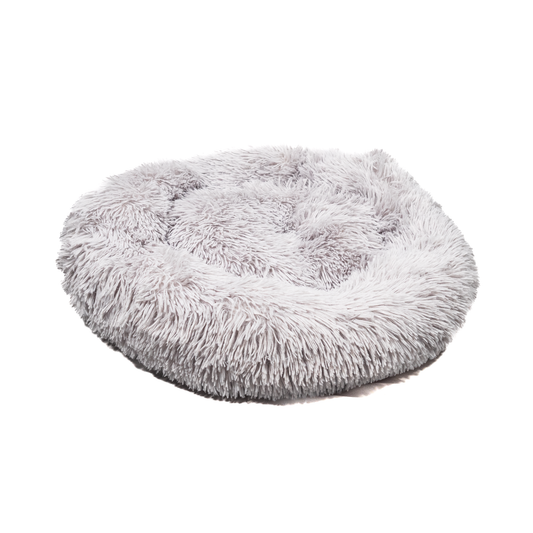 Fluffy-Bett - rund 60 cm grau