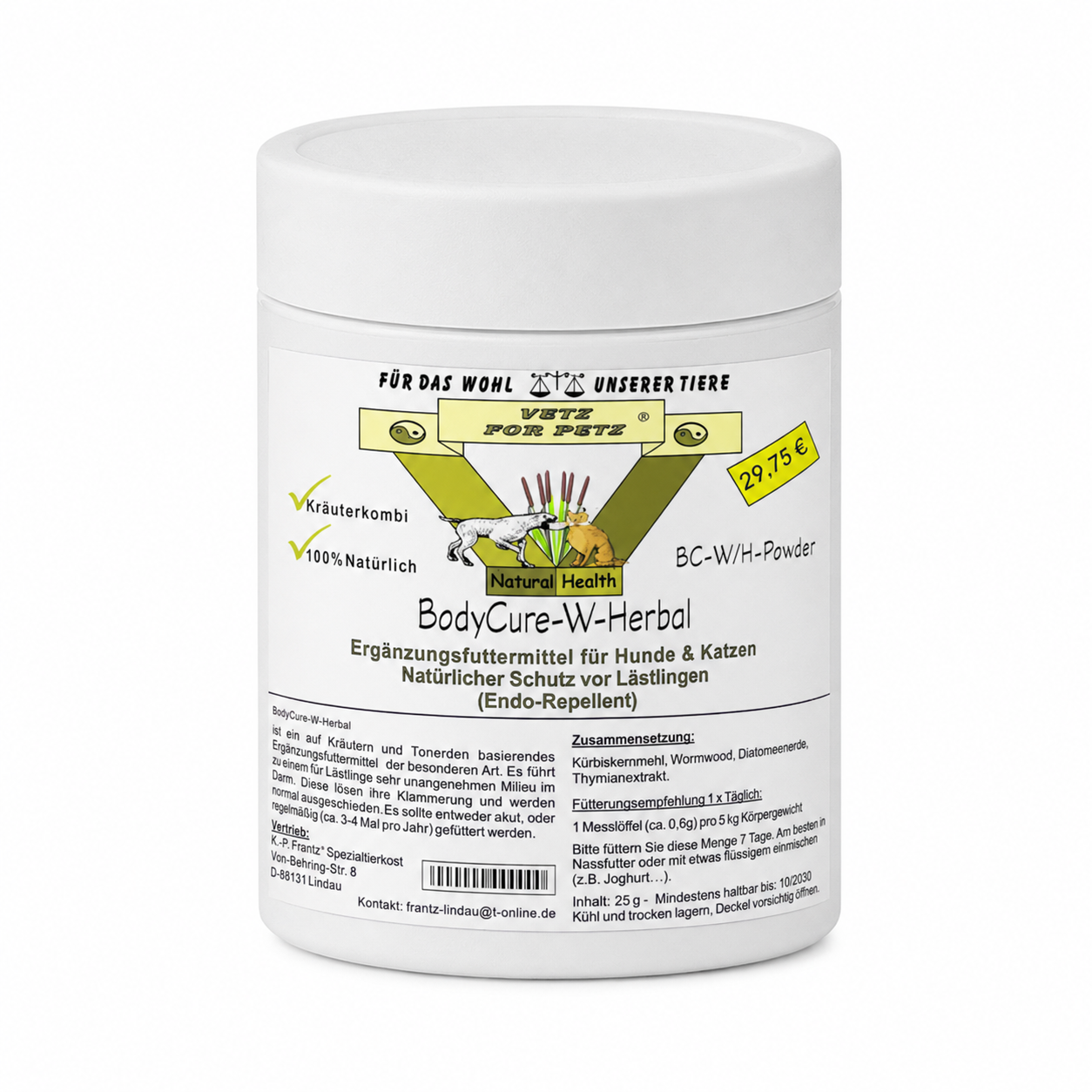 BodyCure-W-Herbal  "Hund+Katze"